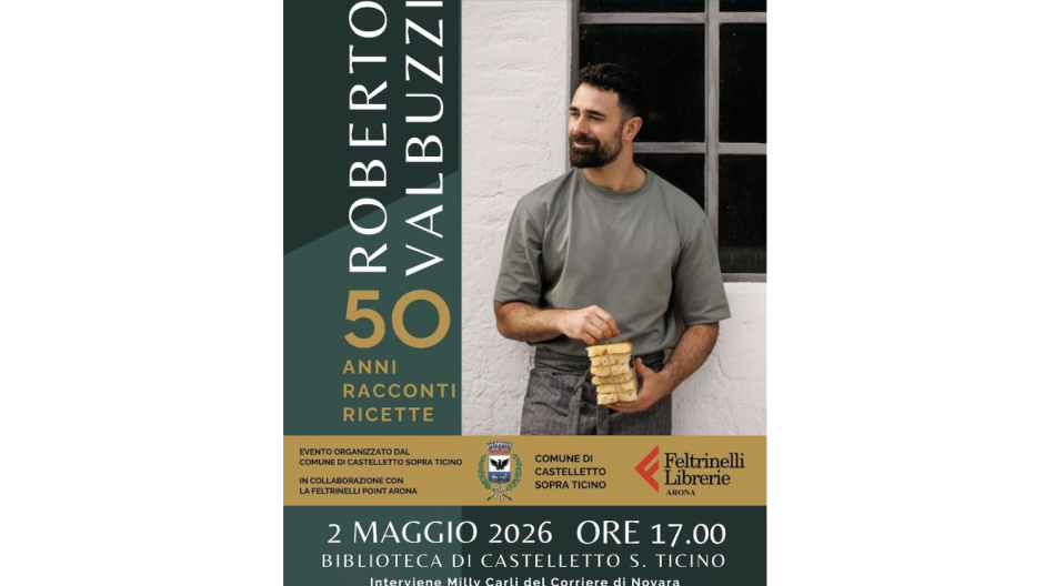 Lo chef Roberto Valbuzzi ospite della Biblioteca di Castelletto Ticino